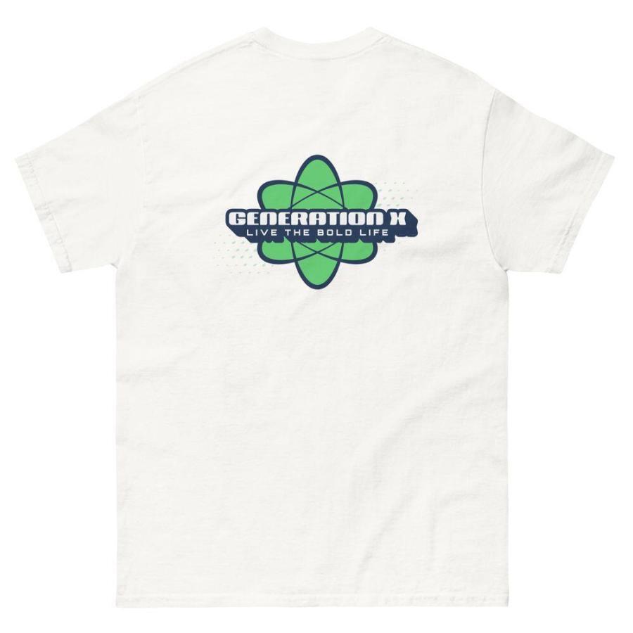 Generation X fehér póló hátulról