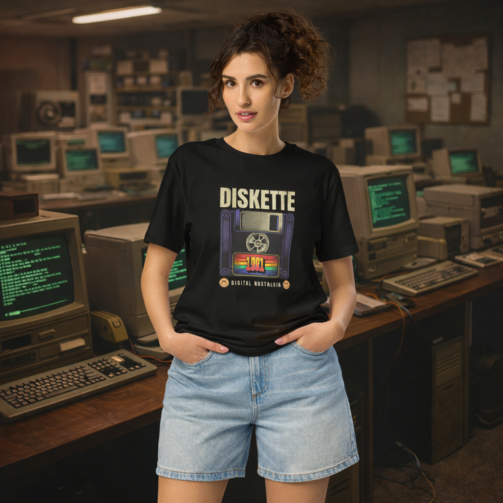 Floppy lemez 1981 - Digital Nostalgia póló